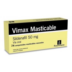 Vimax masticable 50mgs x 24 comprimidos 1,789.00